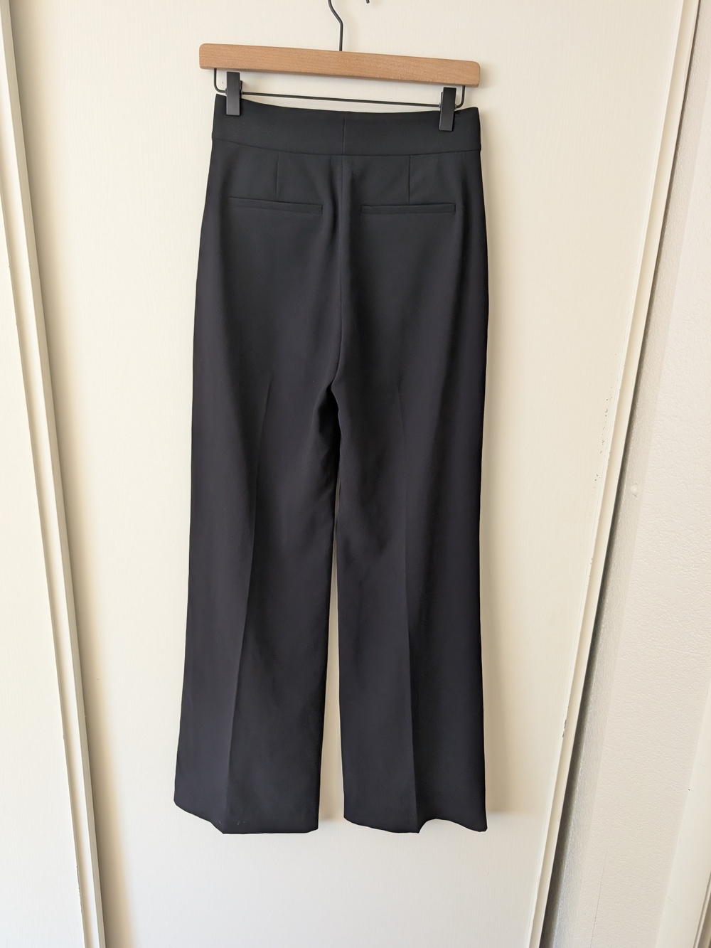 Alice + Olivia Womens 0 Black Wide Leg Dress Pants Trousers Minimalist Classic - Picture 5 of 8